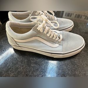 Light Blue, vans, old skool, size 9, women’s
